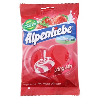 Kẹo Alpenliebe 140g Hương Dâu Kem/Sữa Caramen