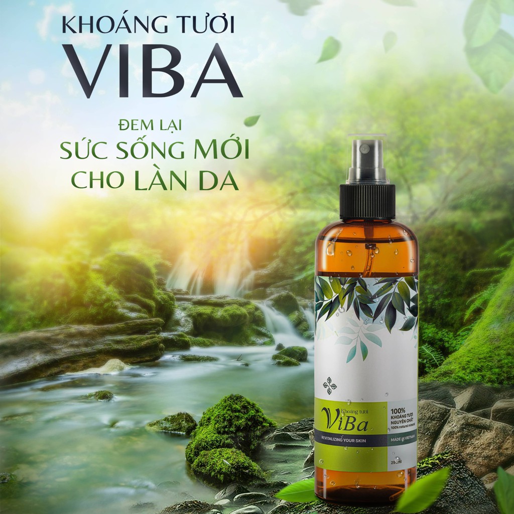 Xịt khoáng tươi ViBa 250ml cấp ẩm, dưỡng da, làm dịu, cân bằng da – Đại lý chính hãng Annshop | BigBuy360 - bigbuy360.vn