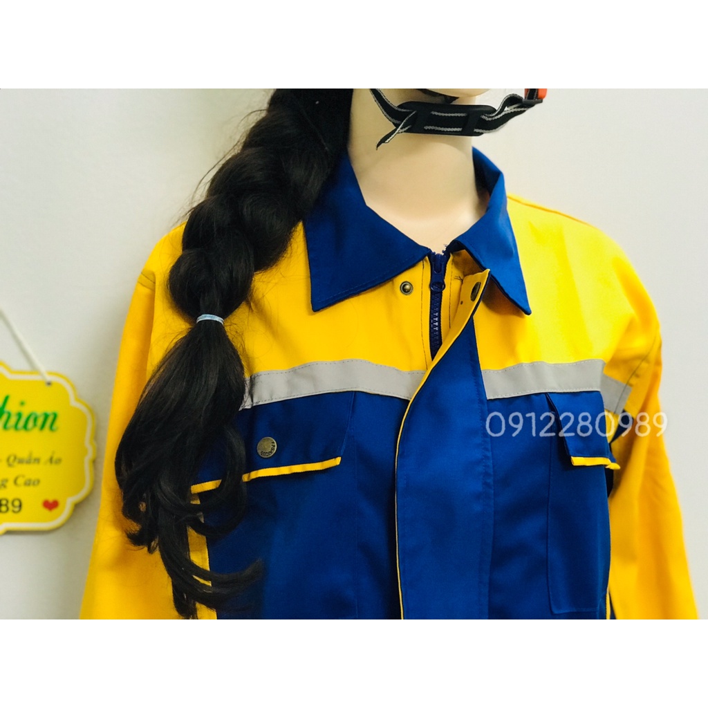 Đồ kỹ sư túi hộp -  Quần áo bảo hộ lao động cao cấp chất kaki Hàn Quốc dày dặn _ Hình chụp thật