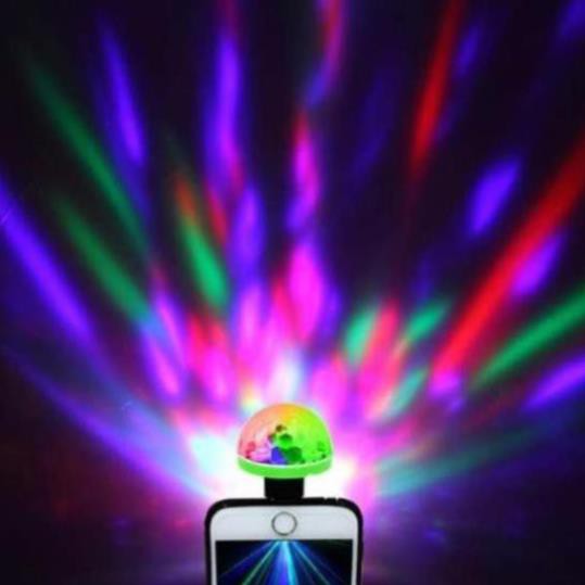 Bóng đèn Led vũ trường cảm ứng 7 màu cổng USB , điện thoại