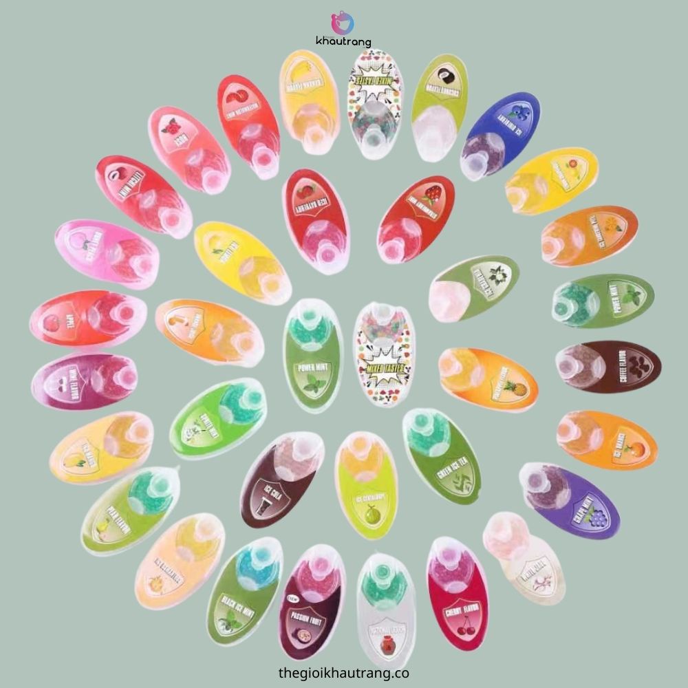 Khử mùi thơm mát với 100 hạt tinh dầu cho nhiều loại khẩu trang y tế, 3D,khẩu trang wakamono, KF94,N95