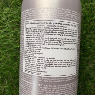 Dập Đa Năng (Dập uốn lạnh-Dập uốn nóng-Dập Duỗi)-Nouvelle Conditioning Neutraliser 1000ML