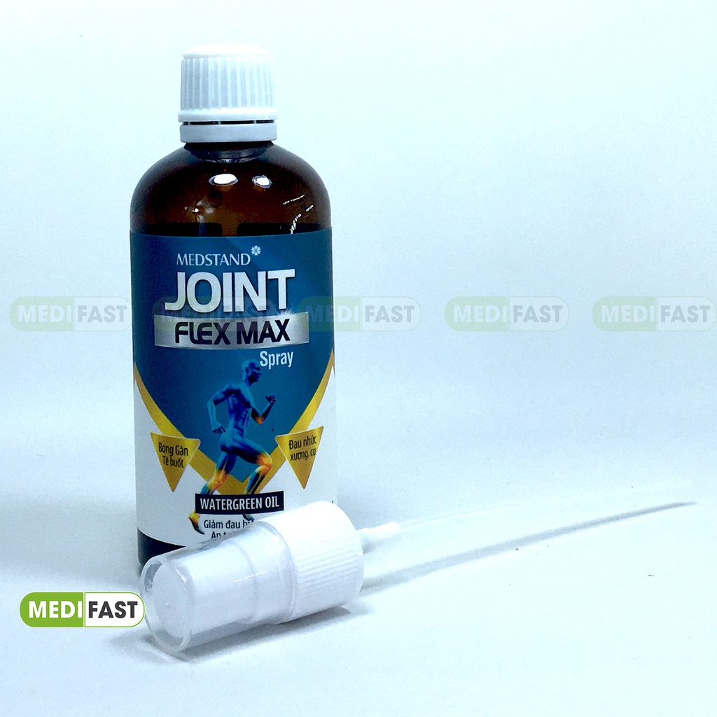 Xịt giảm đau cơ, chấn thương khi chơi thể thao Joint Flex Max dạng xịt và viên uống - Tiện lợi khi mang theo