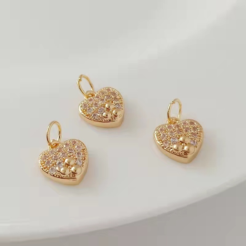 Mặt Dây Chuyền Trái Tim Mạ Vàng 14K Dễ Thương