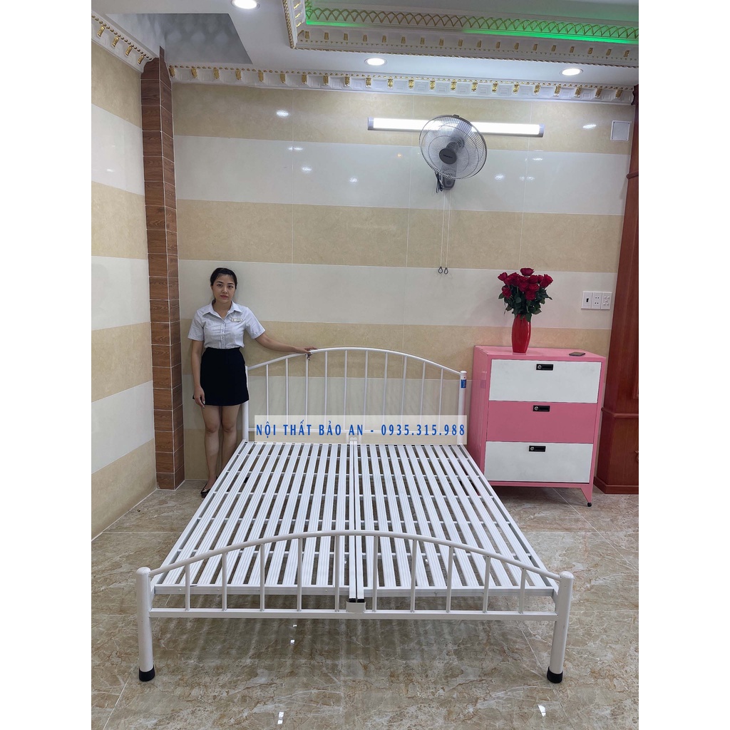 Giường sắt Kiểu Tân Cổ Điển 1M, 1M2,1M4,1M6,1M8X2M Bao Ráp Và Ship HCM New 100% - Nội Thất Bảo An
