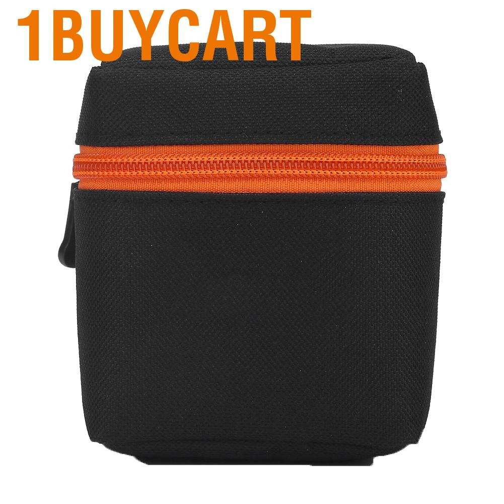 1buycart Lens Case 7mm Thickness Anti-Shock Pad Bag Smooth Zipper Wearable for Story Photography