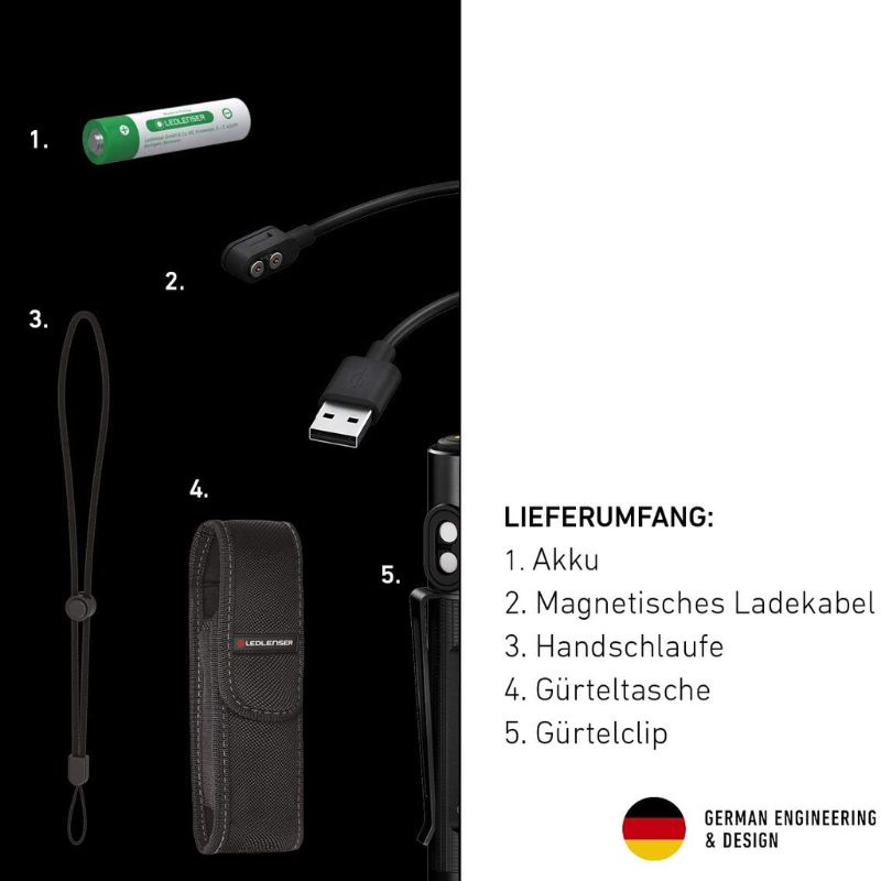 Đèn Pin LEDLENSER P2r Work 100 Lumens | Hàng Chính Hãng BH 7 Năm Hibucenter