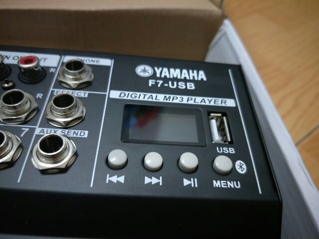 Mixer mini yamaha F7 usb bluetooth