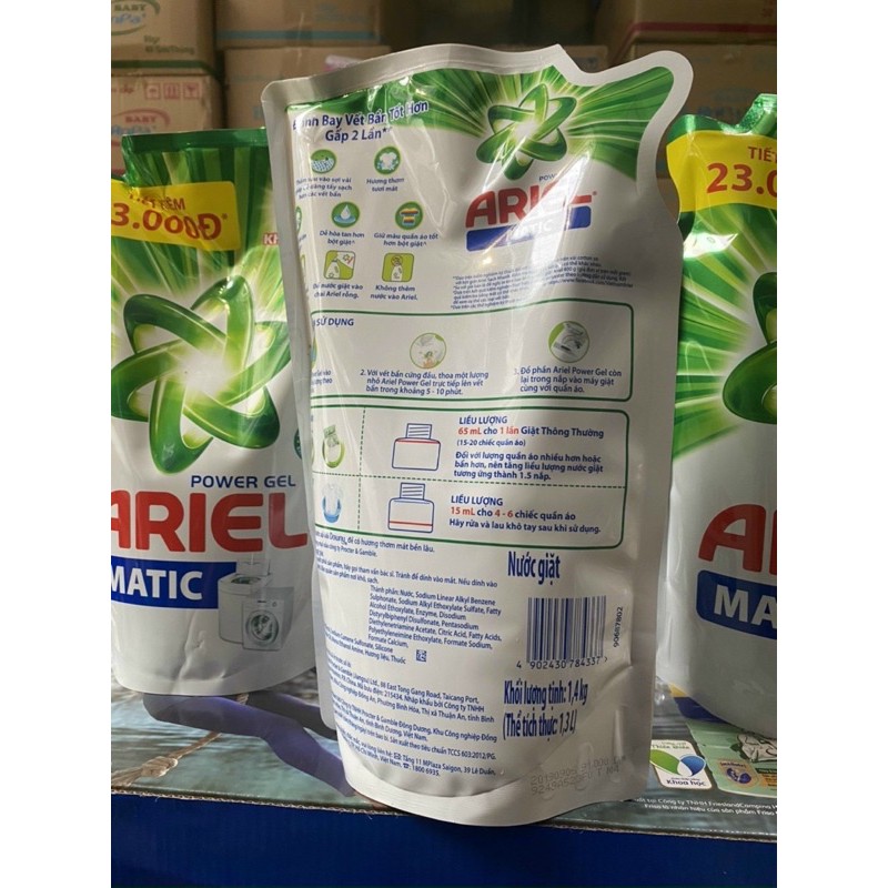 NƯỚC GIẶT ARIEL POWER GEL 1.4kg