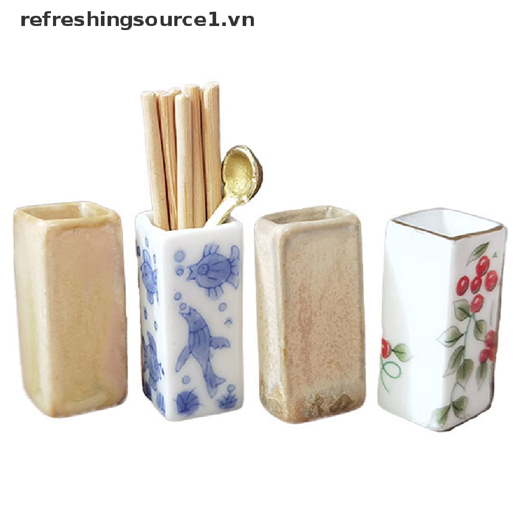Bộ Bàn Ăn mini Phong Cách Trung Hoa Dành Cho Búp Bê 1 / 12
