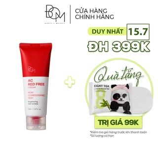 KEM DƯỠNG SÁNG DA NGỪA MỤN BOM AC RED FREE CREAM 50ML