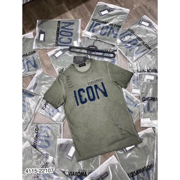 Áo Phông cộc tay Nam AMR Thêu Chữ cao cấp - Áo Thun cotton Nam rách cực chất AMR