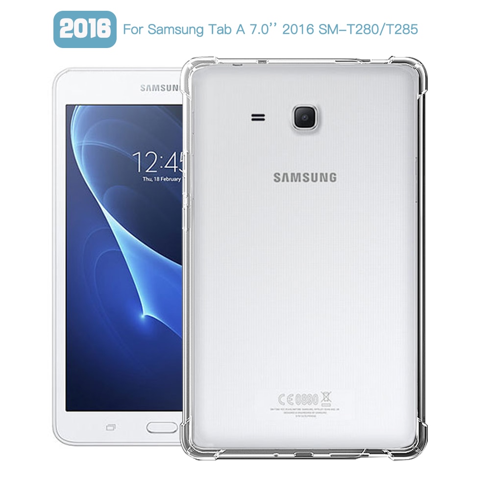 Ốp Lưng Silicon Trong Suốt Chống Sốc Cho Samsung Galaxy Tab A 8.0 '' 2016 Sm-T280 Sm-T285 8.0 Inch