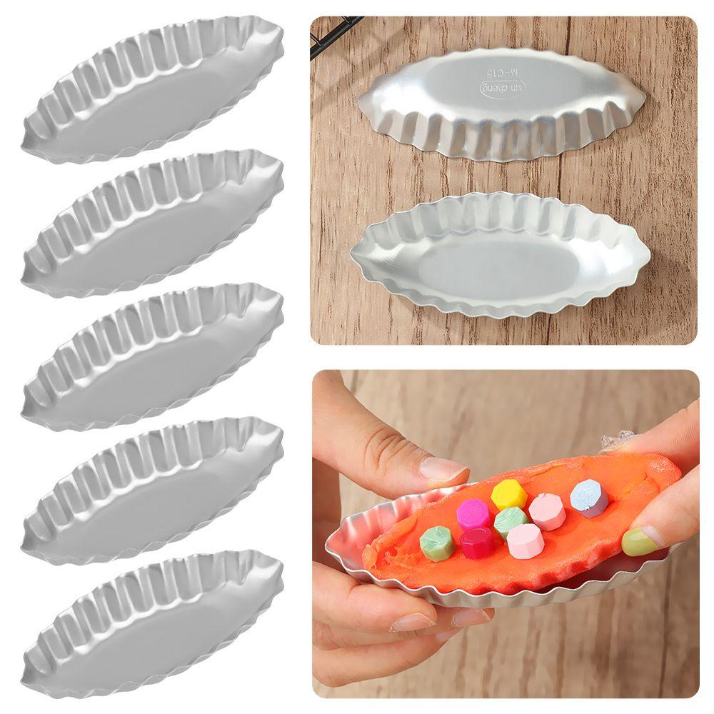 Set 5 Khuôn Làm Bánh Tart Trứng DIY Giá Đỡ