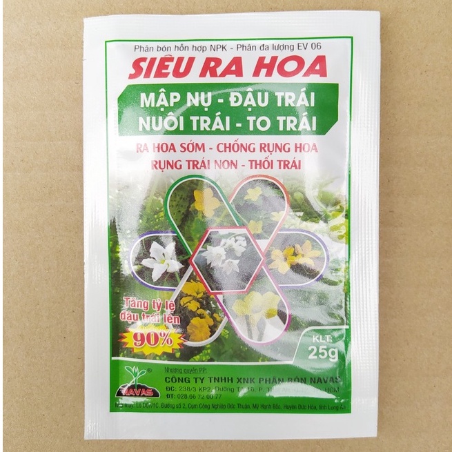 Kích Ra Hoa, Tạo mầm hoa (25g), Phân bón Siêu Ra Hoa