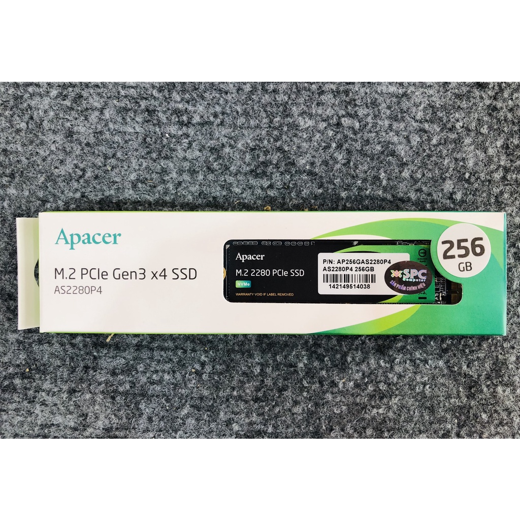 Ổ Cứng SSD Apacer 256GB AS2280P4 M.2 NVMe PCIe Gen3x4 | BigBuy360 - bigbuy360.vn