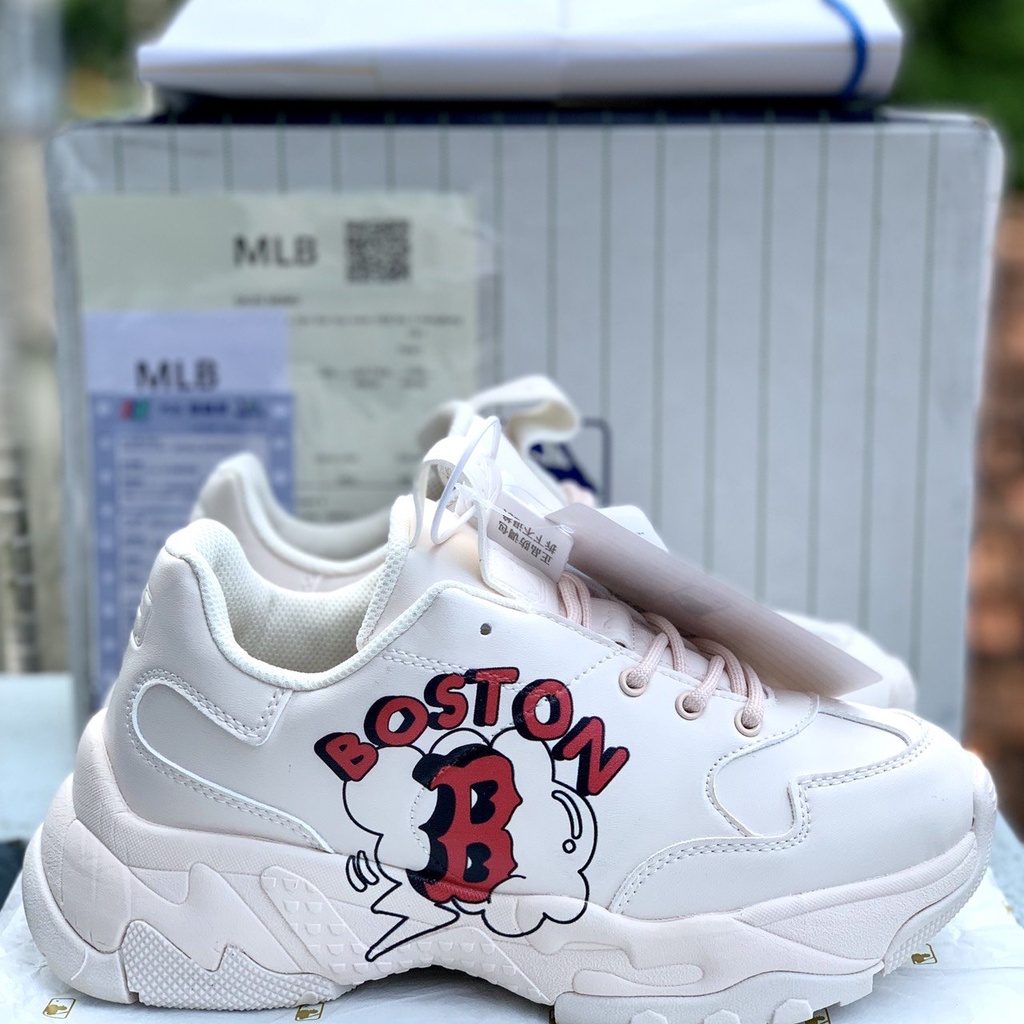[𝐇Ó𝐓 𝐍𝐇Ấ𝐓 𝟐𝟎𝟐𝟏]Giày Sneaker MLB 2021 Boston Nam, Nữ In 2 Mặt