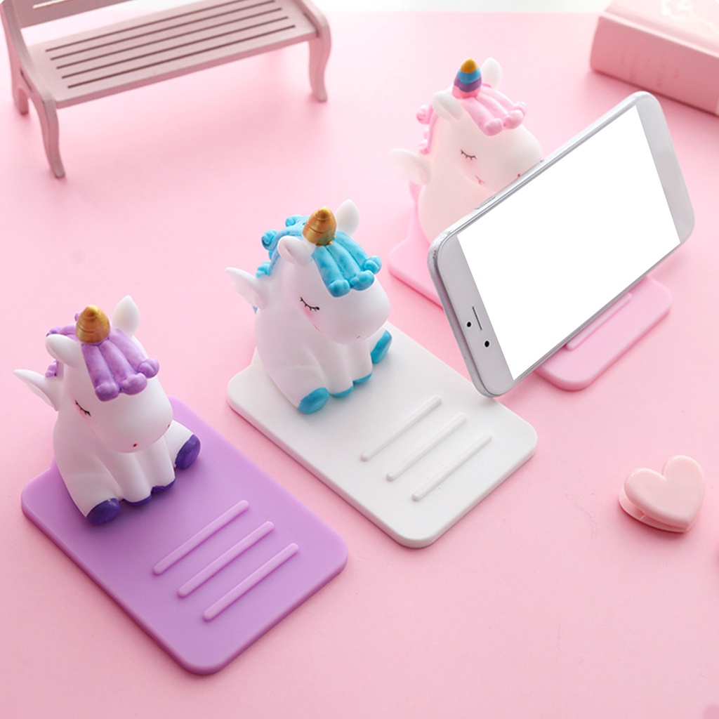 Giá đỡ điện thoại hình kỳ lân dễ thương có thể điều chỉnh