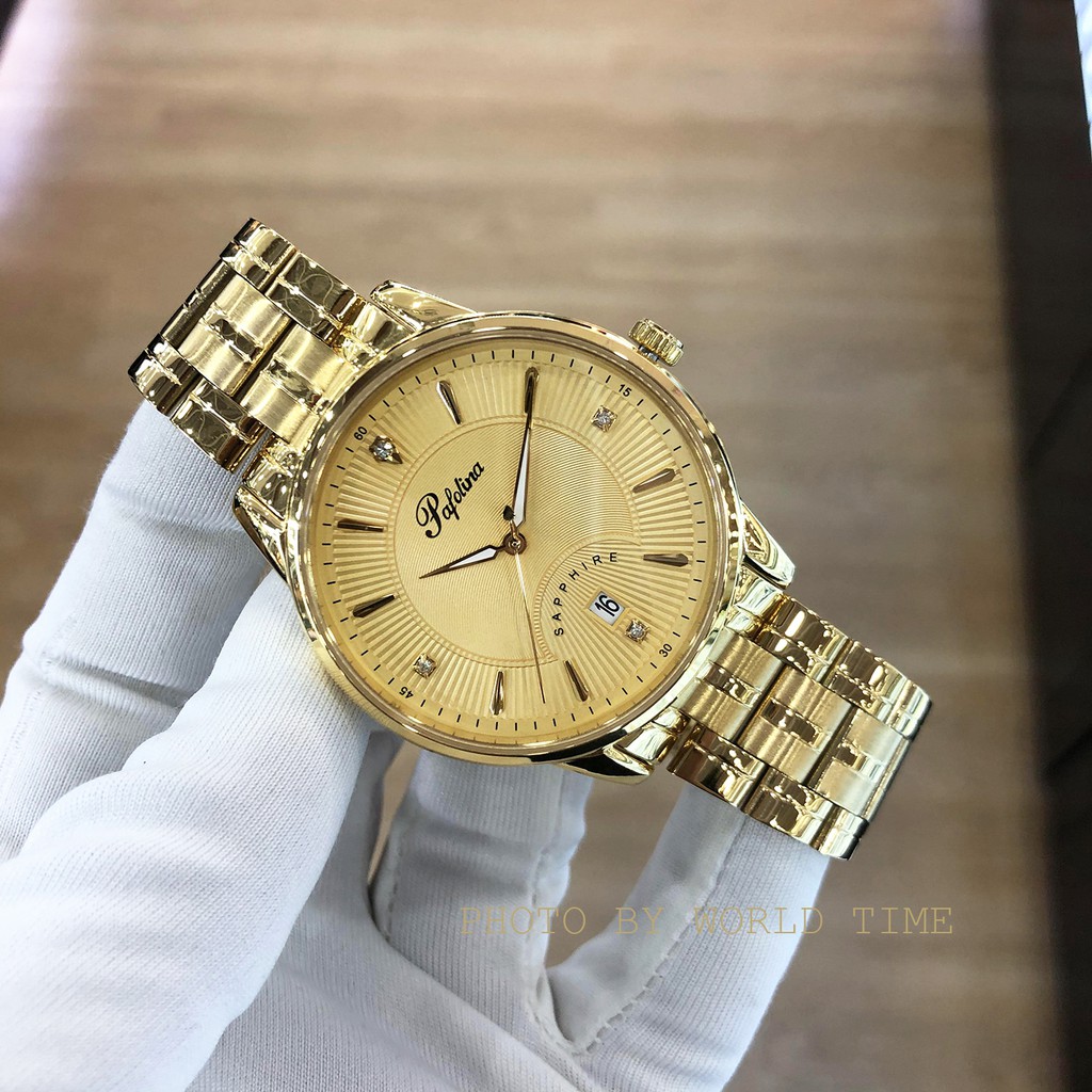 Đồng hồ nam Pafolina P5028M dây thép không gỉ , kính sapphire chống xước , chống nước 5atm , bảo hành lên đến 3 năm | BigBuy360 - bigbuy360.vn