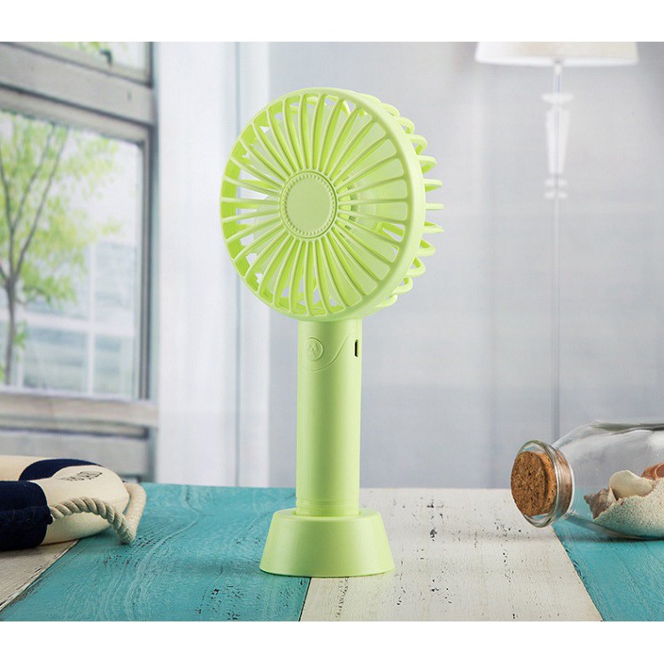 Quạt Mini Cầm Tay Sạc USB Có Chân Đế Để Bàn Gió Cực Mát | BigBuy360 - bigbuy360.vn