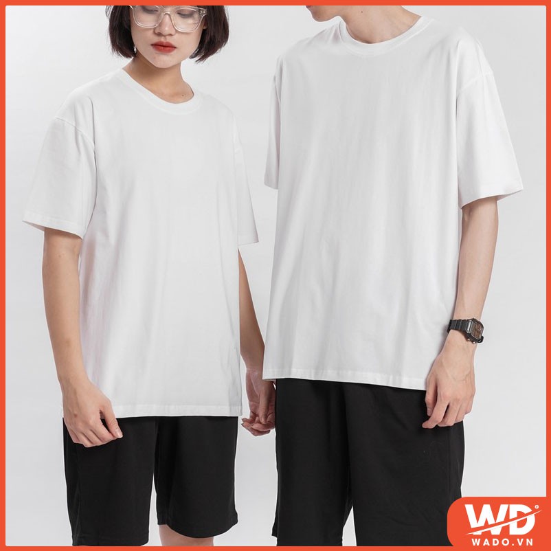 Áo phông tay lỡ unisex form rộng oversize chất liệu cotton mềm mịn có 8 màu để chọn