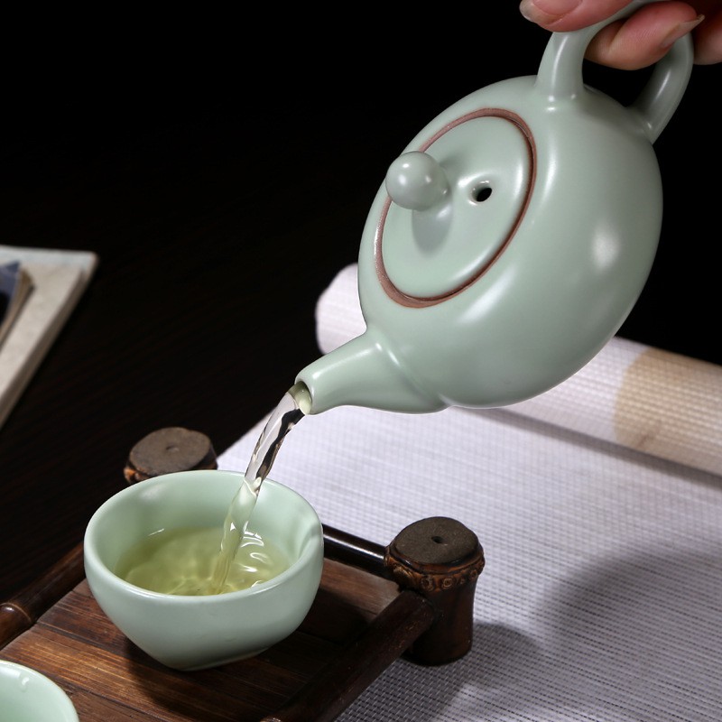 Bộ bình trà 💓FREESHIP💓 Bộ Bình trà và ly 3d hình cá làm từ gốm sứ cao cấp fullbox bền đẹp,sang trọng và sạch sẽ 5089