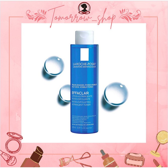 (Auth) Nước cân bằng giàu khoáng dành cho da dầu La Roche Posay Effaclar Astringent Lotion 15ml 200ml