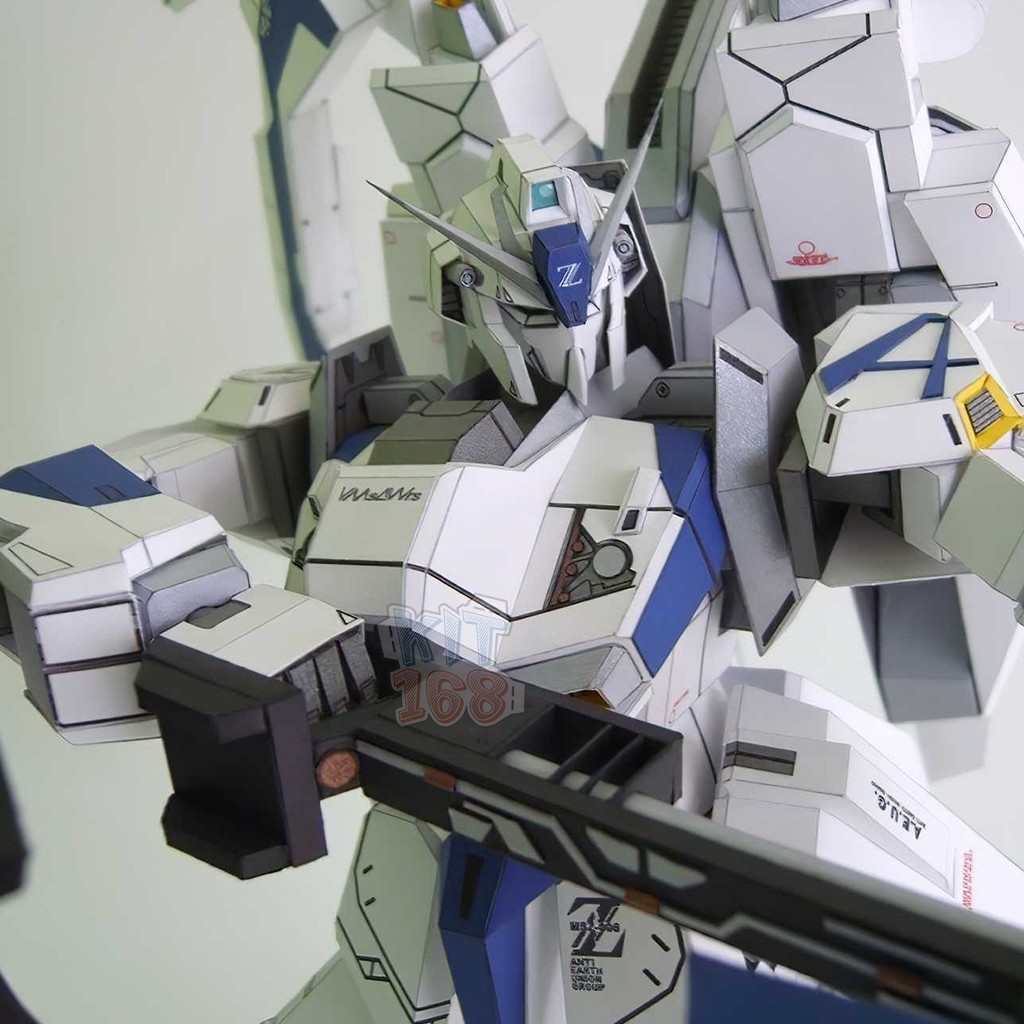 Mô hình giấy Gundam Robot MSZ-006 3AS Strike White Zeta