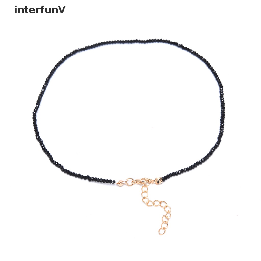 Vòng Cổ Choker Đính Pha Lê Đen Thời Trang Cho Nữ