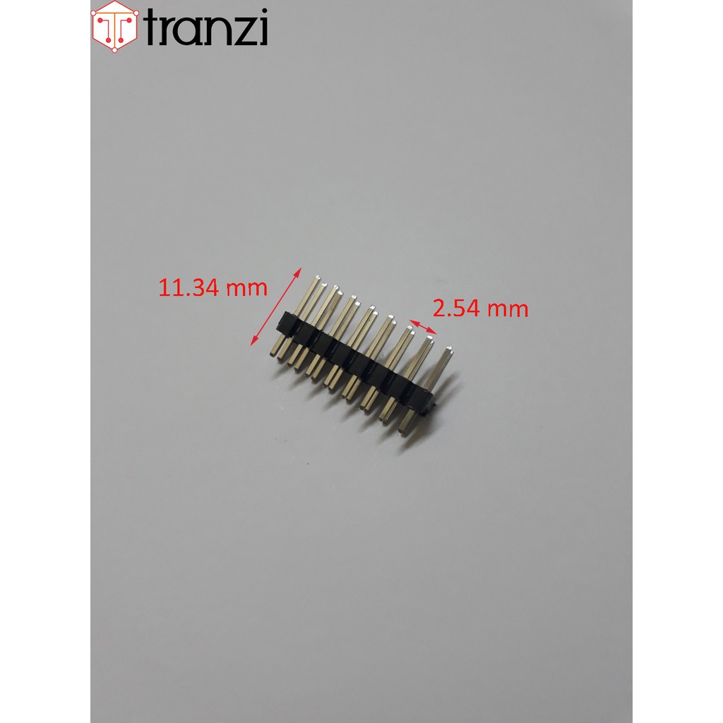 Giăm cắm 2.54mm đôi đực thẳng 2x8P 11.34mm đen - túi 20 cái