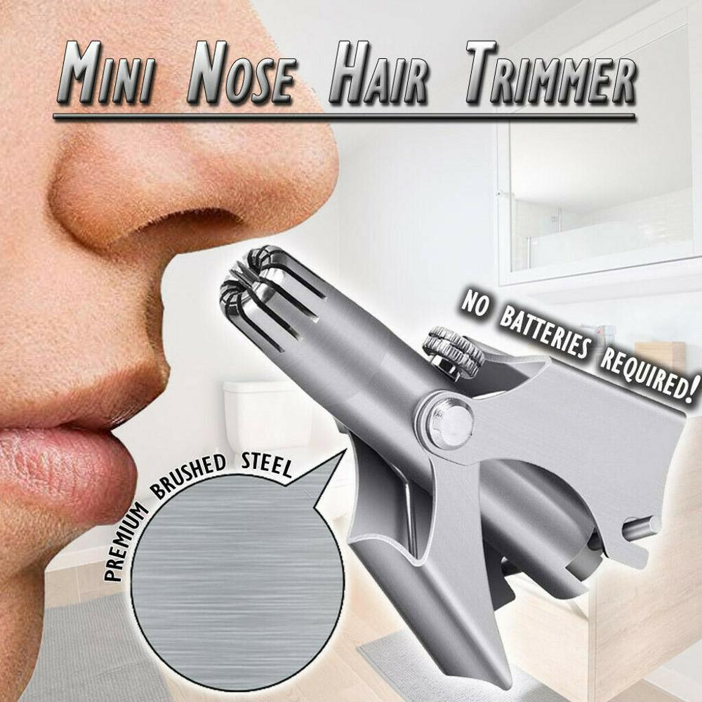 [Hàng mới về] Dụng cụ cắt tỉa lông mũi thủ công bằng thép không gỉ tiện lợi dành cho nam