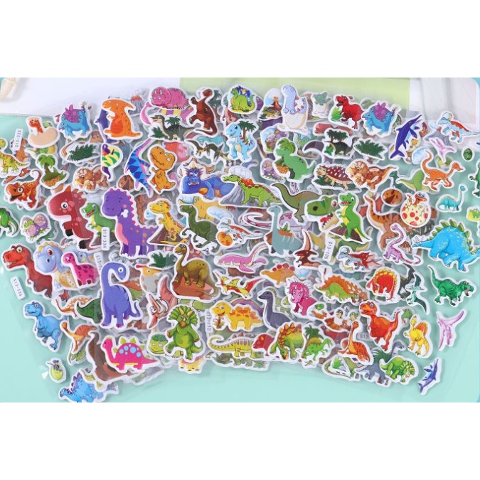 Bộ Sticker dán 3D nhiều mẫu đáng yêu cho các bé