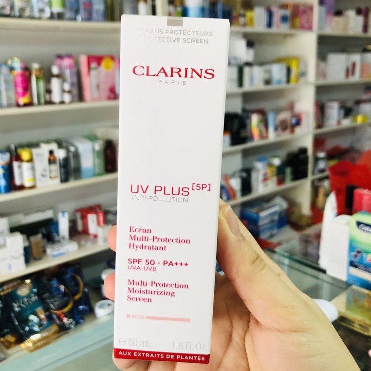 [CÓ BILL] Kem Chống Nắng  CLARINS Rose Mẫu Mới Nhất 2021,  CLARINS Lên Tone Trắng Hồng 50ML