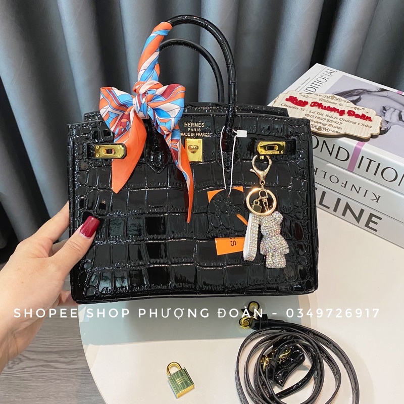 [FULL BOX]Túi BIKINNN Da rắn Size 25cm TẶNG KHĂN SIÊU XINH