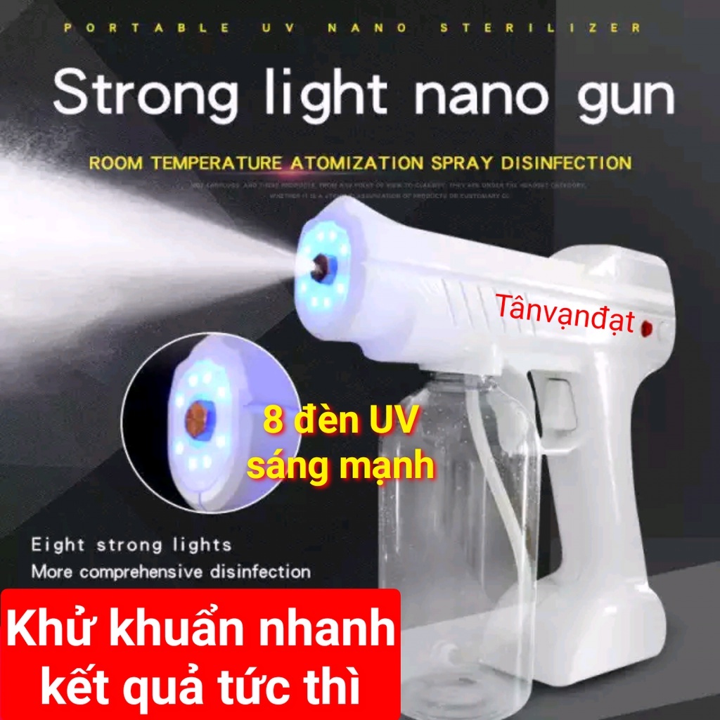 Súng Xịt Dung Dịch Diệt Khuẩn + Đèn UV Led Khử Trùng NANO ATOMIZER model JY-01