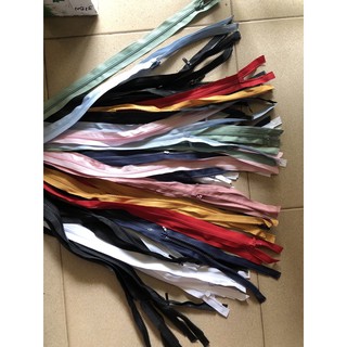 Khoá áo khoác 70cm răng cước , cá sấu, dây kéo mở