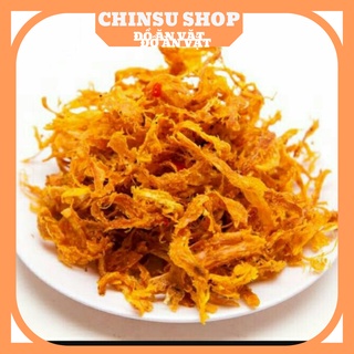 Mực xé tẩm vị chinsu 300g đồ ăn vặt hà nội mực khô xé sợi tẩm vị -chinsushop