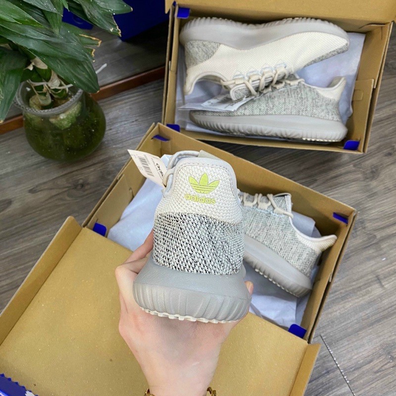 (Video cận cảnh) Giày thể thao sneaker tubular shadow kem