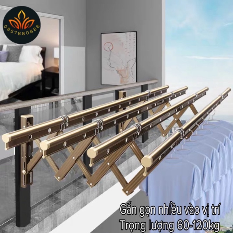 [𝐅𝐑𝐄𝐄 𝐒𝐇𝐈𝐏]Giàn phơi thông minh, giàn phơi gắn tường, hàng chuẩn Hoà Phát