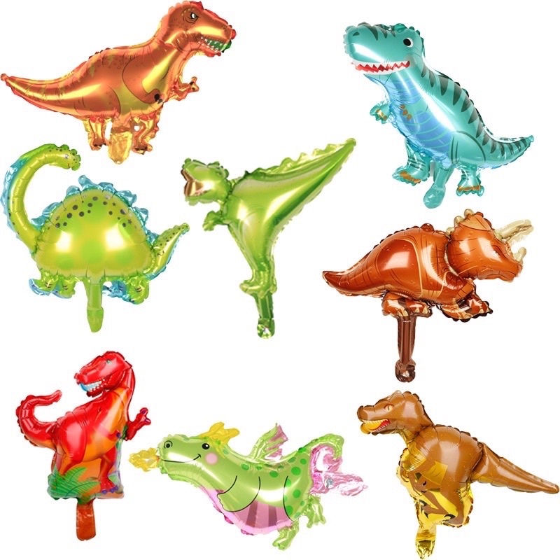 Bóng Trang Trí Khủng Long Size Nhỏ Nhiều Mẫu