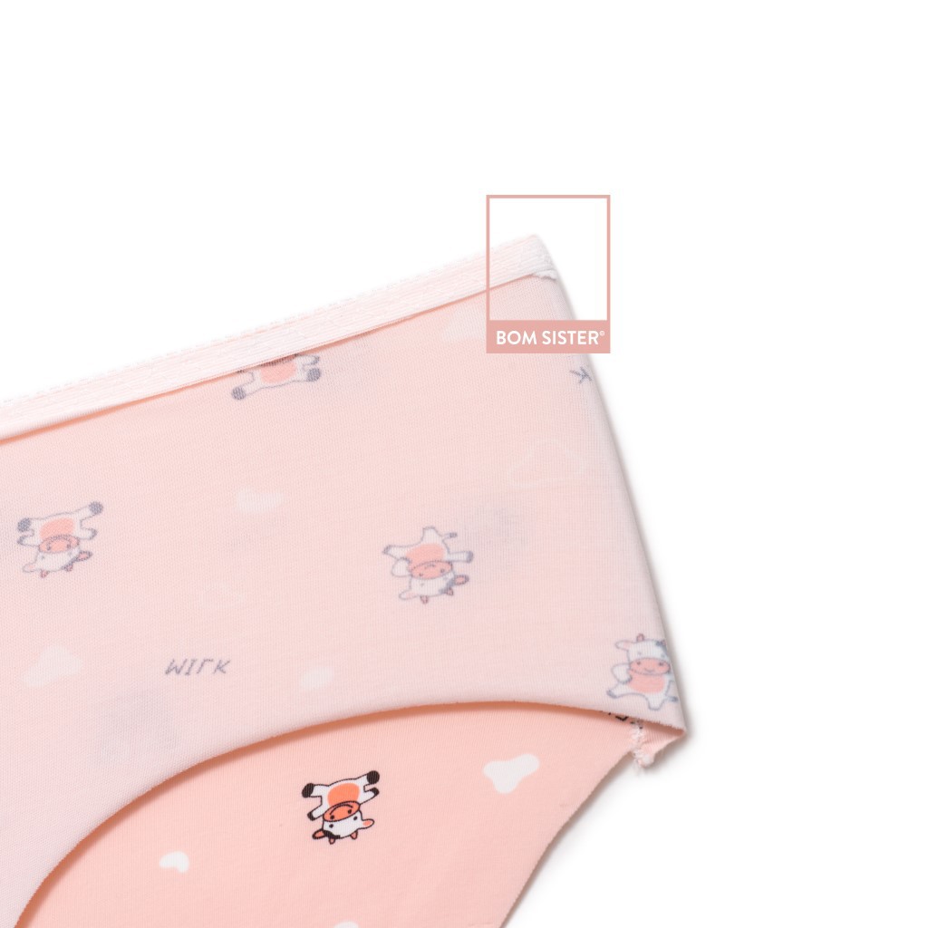  Quần lót su đúc cắt viền hoạ tiết dễ thương BOM SISTER Q1620 | BigBuy360 - bigbuy360.vn
