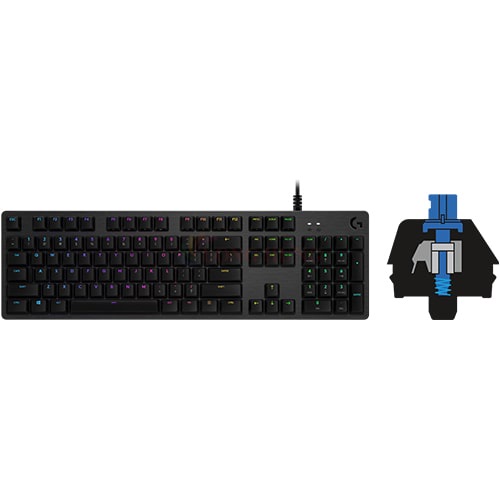 Bàn phím có dây Logitech G512 Carbon Lightsync RGB - Hàng chính hãng