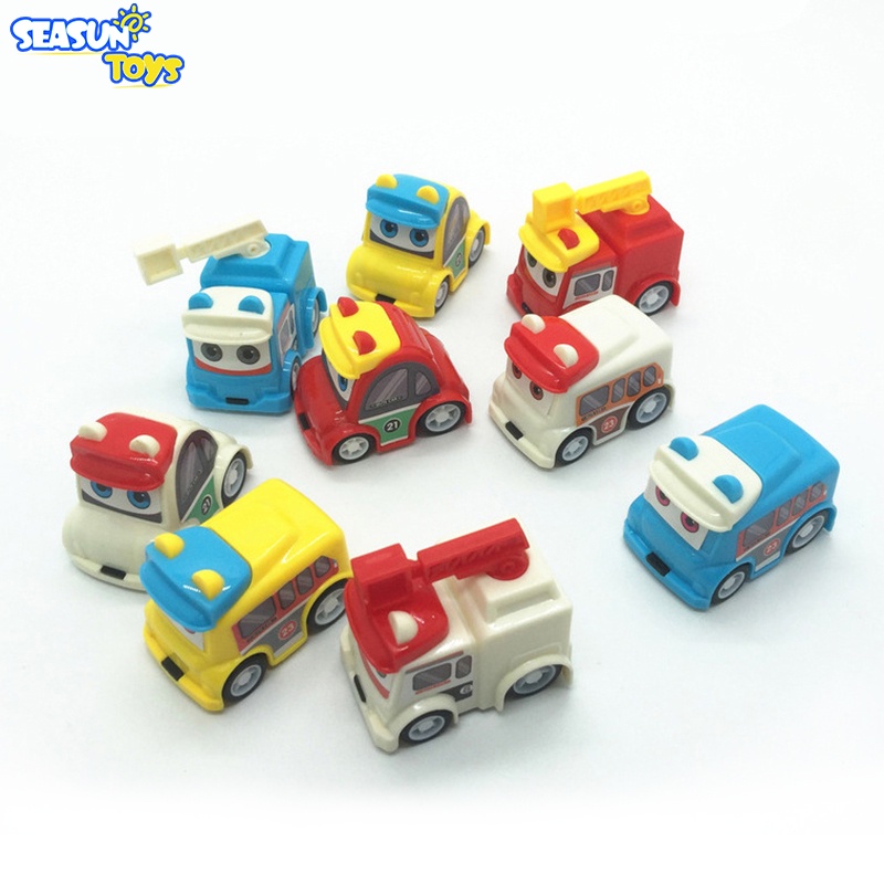 Đồ chơi xe kéo lùi lên dây cót SEA SUN TOYS mini vui nhộn đáng yêu dành cho trẻ em