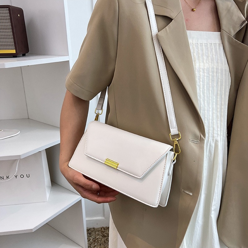 Túi đeo chéo IELGY hình vuông nhỏ màu sắc đơn giản có khóa từ thời trang cho nữ