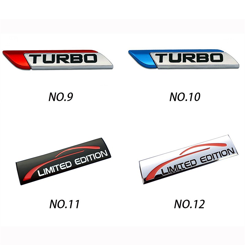 Miếng Dán Kim Loại In Chữ gt turbo tgdi v6 Cho geely emgrand ec7 ec8 x7 Gtev8 ex7