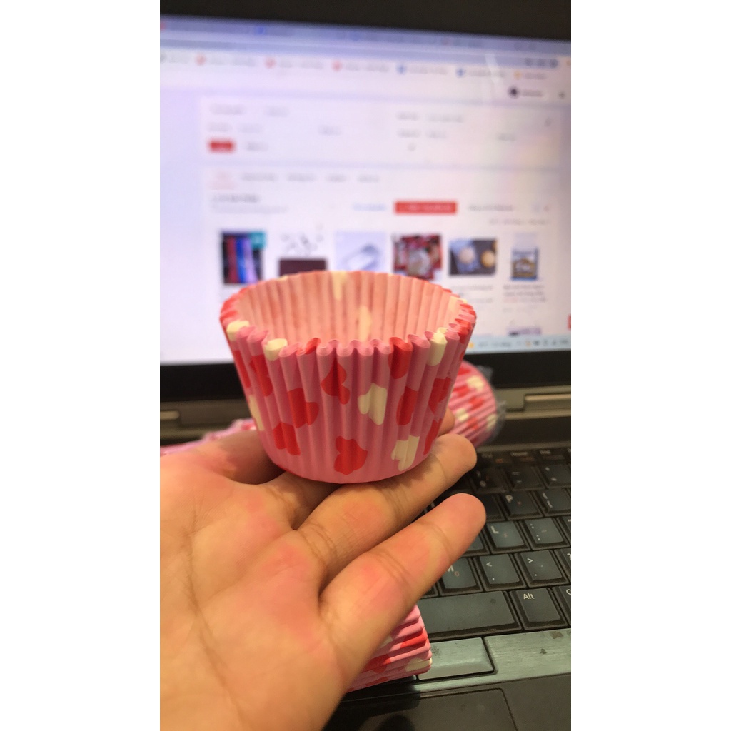 Cupcake mềm 12cm TRÁI TIM - Khoảng 500 chiếc