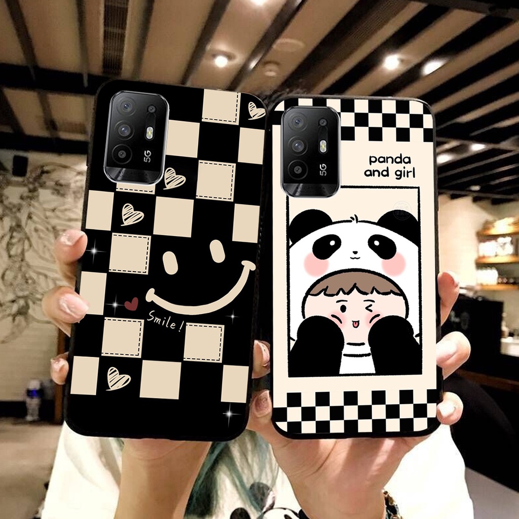 Ốp lưng Oppo A94 5G in hình cao cấp mẫu kẻ caro,mikenbe@r siêu hot