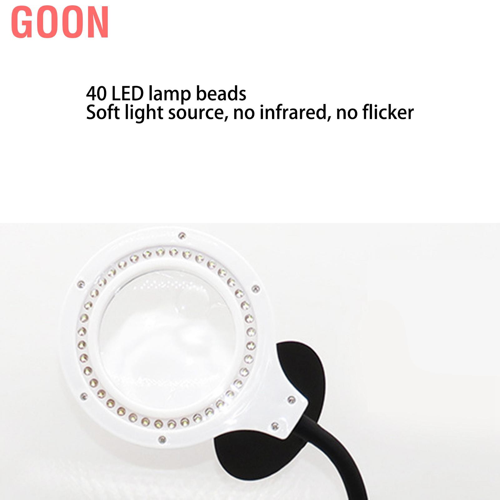 GOON Kính Lúp Đọc Sách Gắn Đèn Led Kết Nối Usb Tiện Dụng