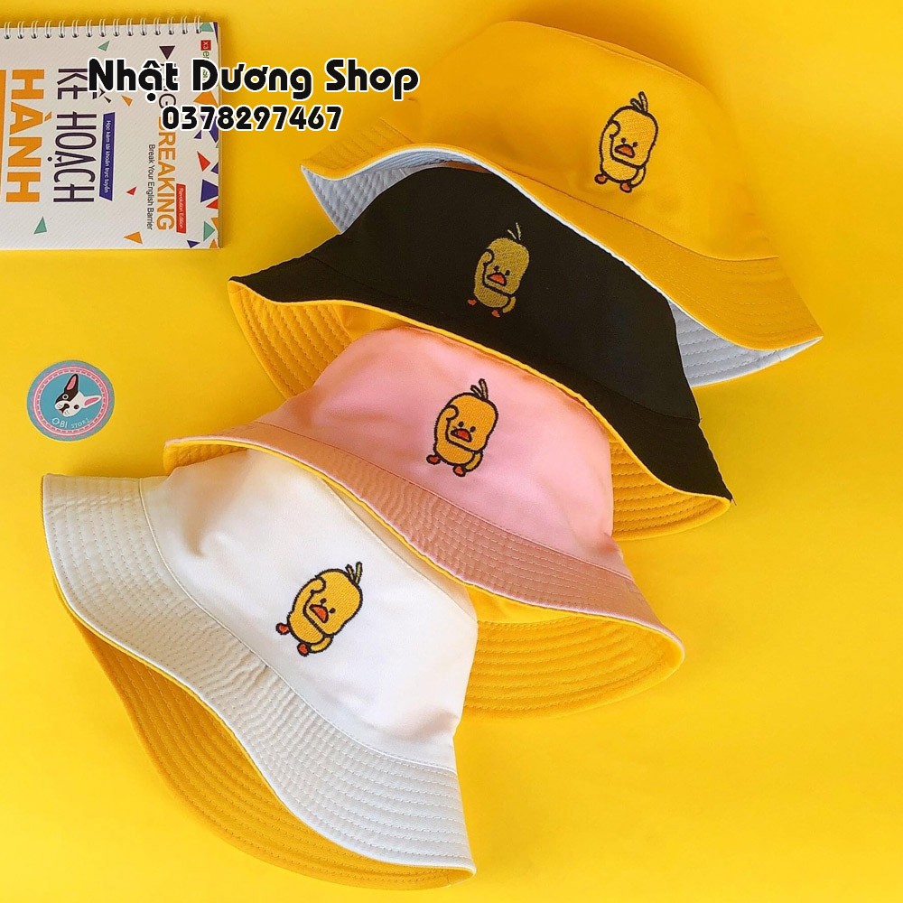 Nón tai bèo người lớn con vịt 2 mặt độc đáo chất liệu Cotton thoáng mát