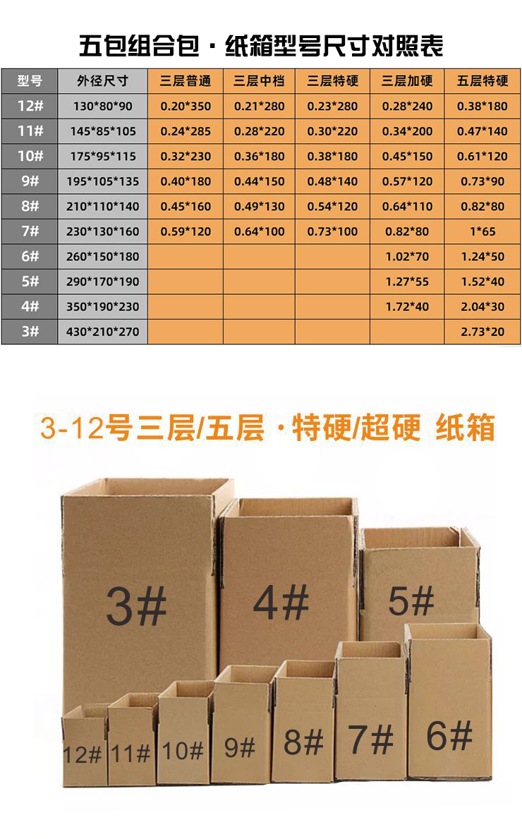 3 Thùng carton bán buôn tùy chỉnh Taobao chuyển phát nhanh hậu cần đóng gói Giao hàng hộp năm gói Bưu Chính 3/5 lớp hộp 